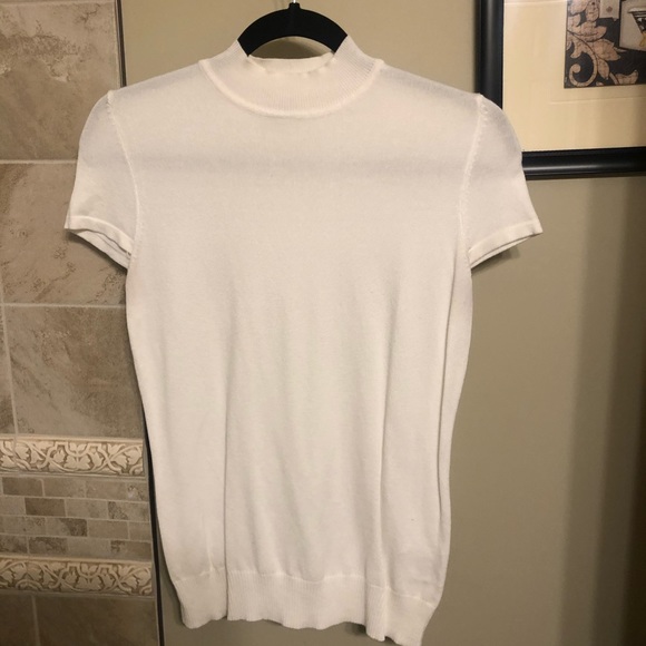 Simons mock neck white sweater - Picture 1 of 5